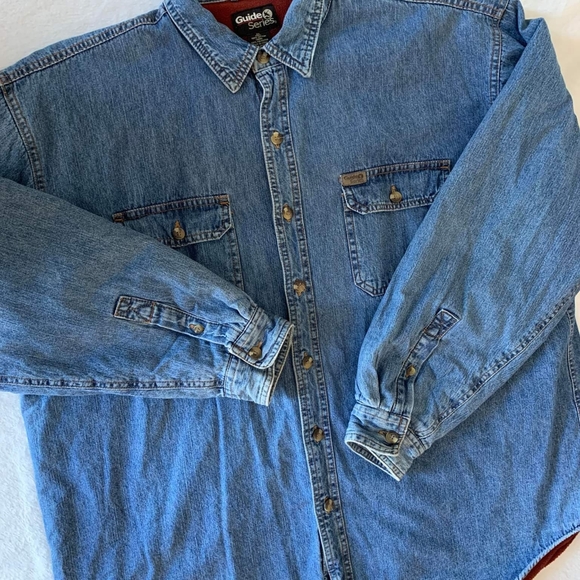 Gander Mountain Guide Series Fleece Long Sleeve Shirt, Heavy Work Mens XL - Picture 3 of 12